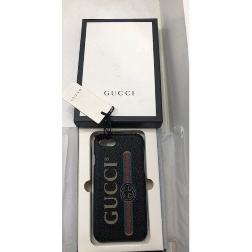 NIB $400 AUTHENTIC GUCCI STRIPE LIMITED EDITION GG SUPREME IPHONE CASE 7 / 8 - Picture 3 of 4